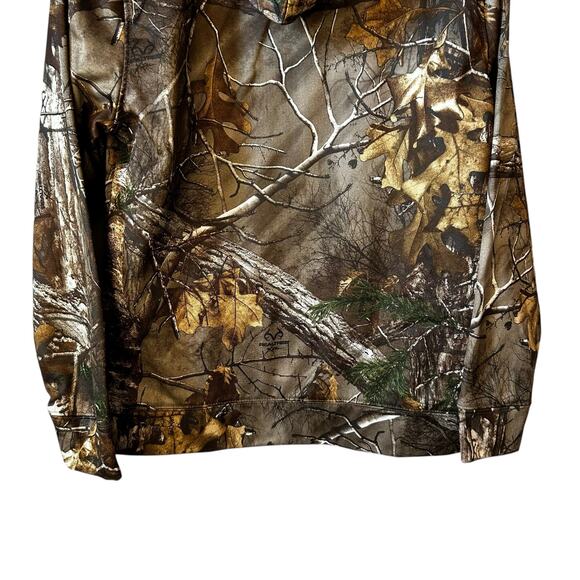 Realtree Cottonwood Canyon Women’s Camo Print Logo Hoodie Brown Pink Size Small - Picture 6 of 8